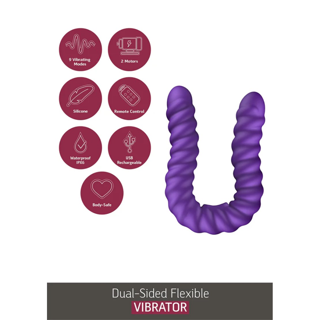 copy of VIBRATORE DOPPIO A SPIRALE FLESSIBILE...