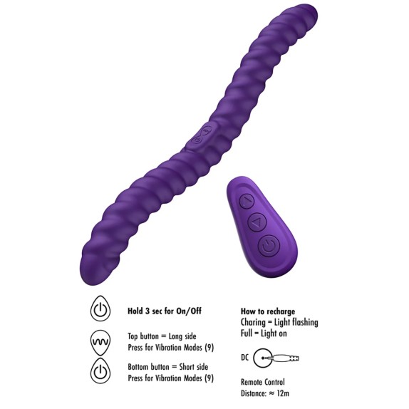 copy of VIBRATORE DOPPIO A SPIRALE FLESSIBILE WIRELESS PER GIOCHI DI COPPIA