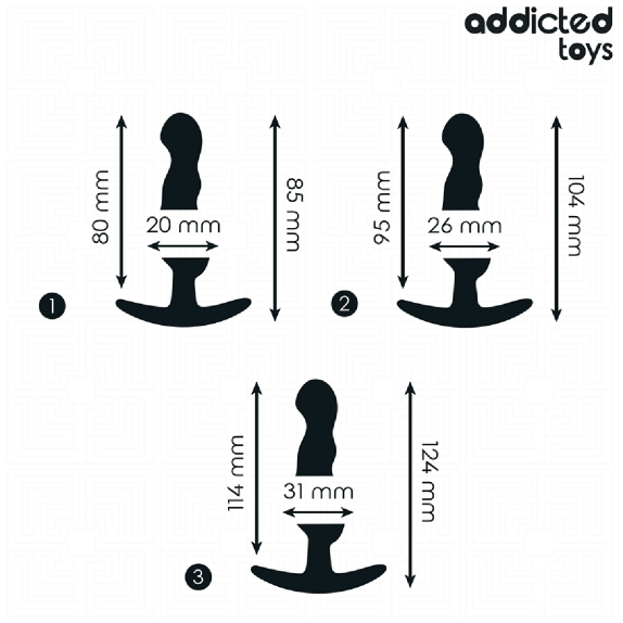 copy of SET 3 TAGLIE DI PLUG ANALI IN SILICONE PER ALLENAMENTO