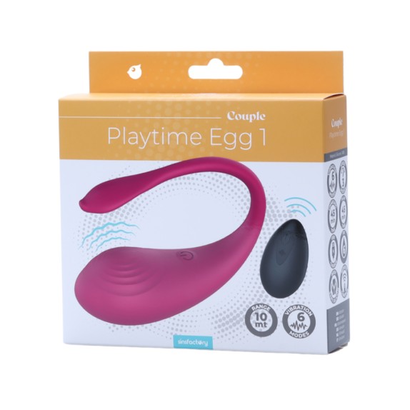 copy of OVETTO VAGINALE VIBRANTE USB CON TELECOMANDO PLAYTIME EGG 1
