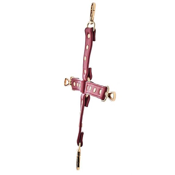 HOGTIE COSTRITTIVO SEXY PER MANETTE E CAVIGLIERE IN ECOPELLE BLAZE