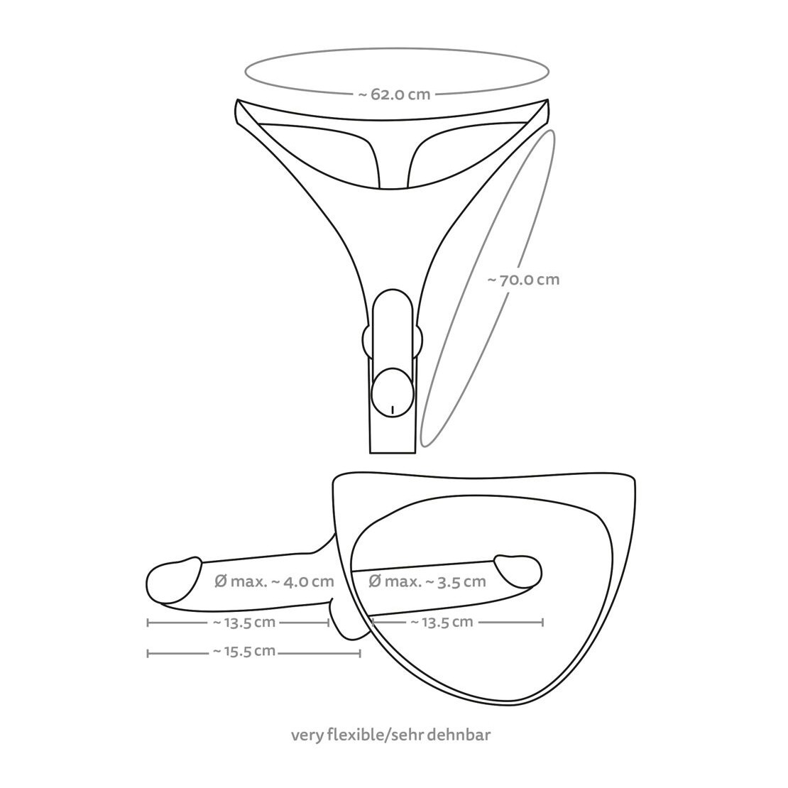 MUTADINA STRAP-ON DOPPIO REALISTICO CON FALLO...