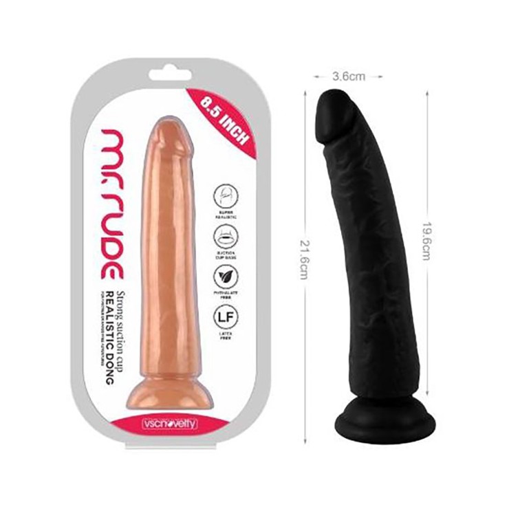 FALLO REALISTICO IN PVC MR.RUDE 21,5 CM CON BASE VENTOSA