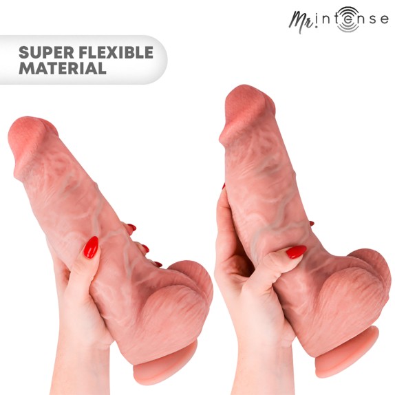 FALLO REALISTICO EXTRABIG IN SILICONE FLESSIBILE 28 CM MR INTENSE