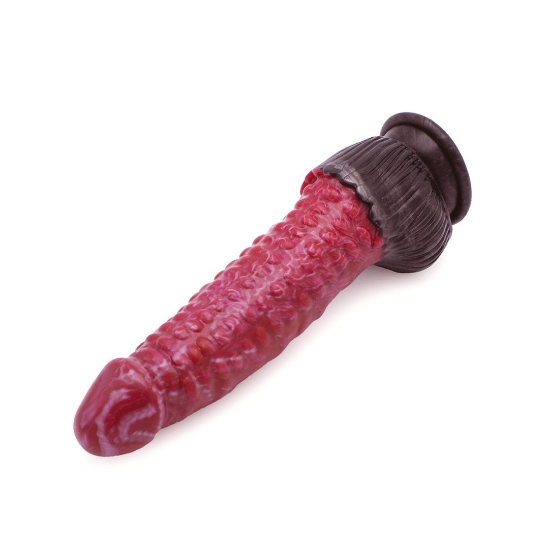 DILDO MONSTAR ROSSO E NERO CON PALLINI...
