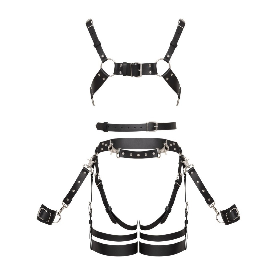HARNESS SEXY PER DONNA IN PELLE VERA CON...