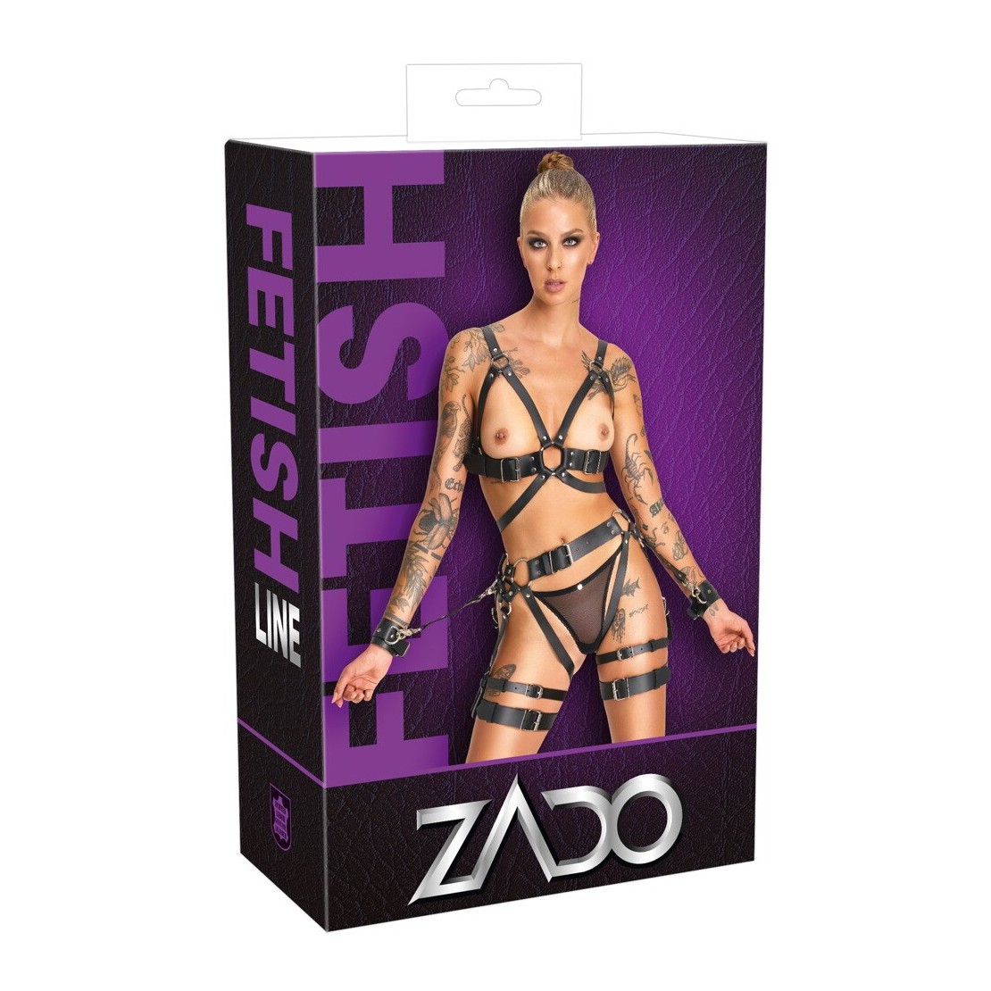 HARNESS SEXY PER DONNA IN PELLE VERA CON...