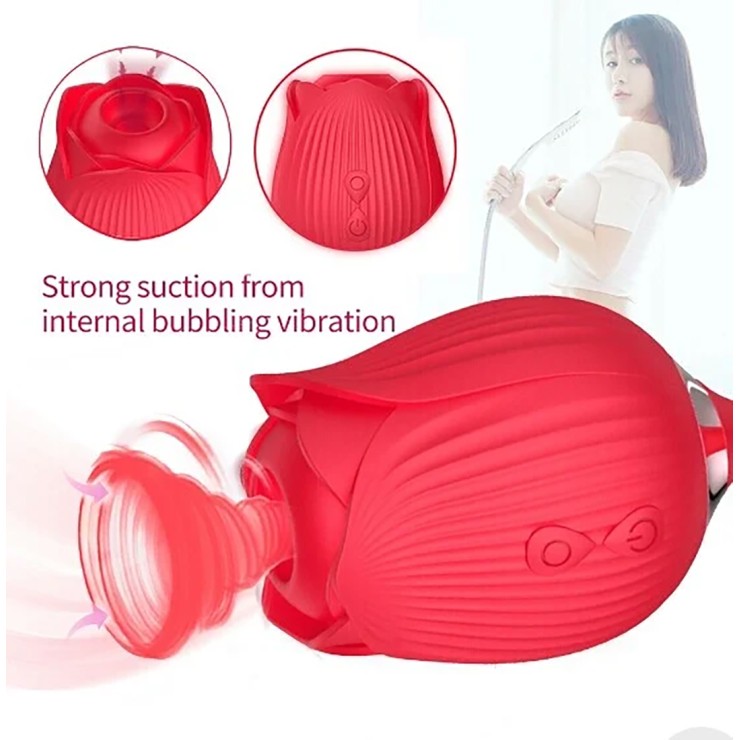 SEX TOY 2IN1 CON ROSA SUCCHIA CLITORIDE E VIBRATORE... 2