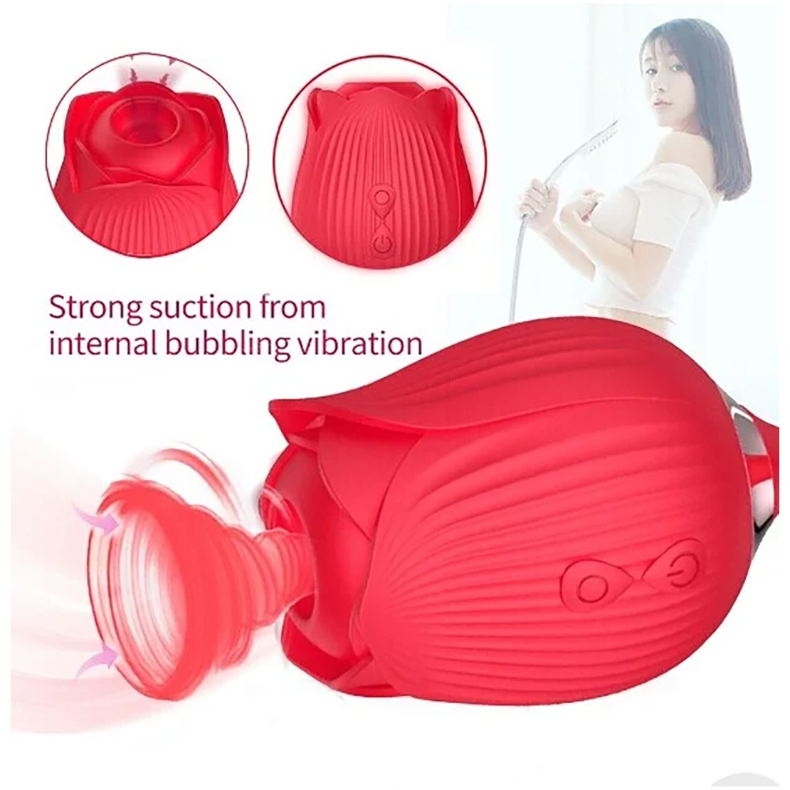 SEX TOY 2IN1 CON ROSA SUCCHIA CLITORIDE E...