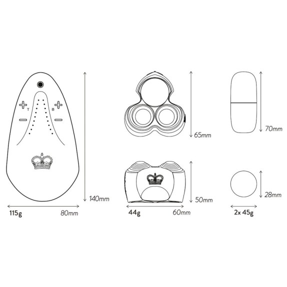 JETT TURBO ANELLO VIBRANTE PER GLANDE IN SILICONE CON TELECOMANDO
