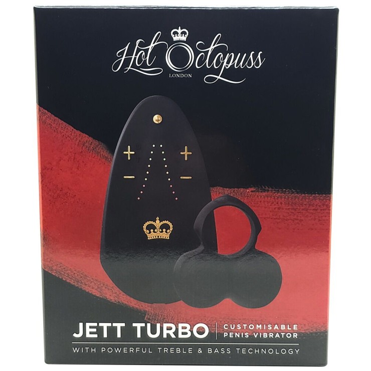 JETT TURBO ANELLO VIBRANTE PER GLANDE IN SILICONE CON...