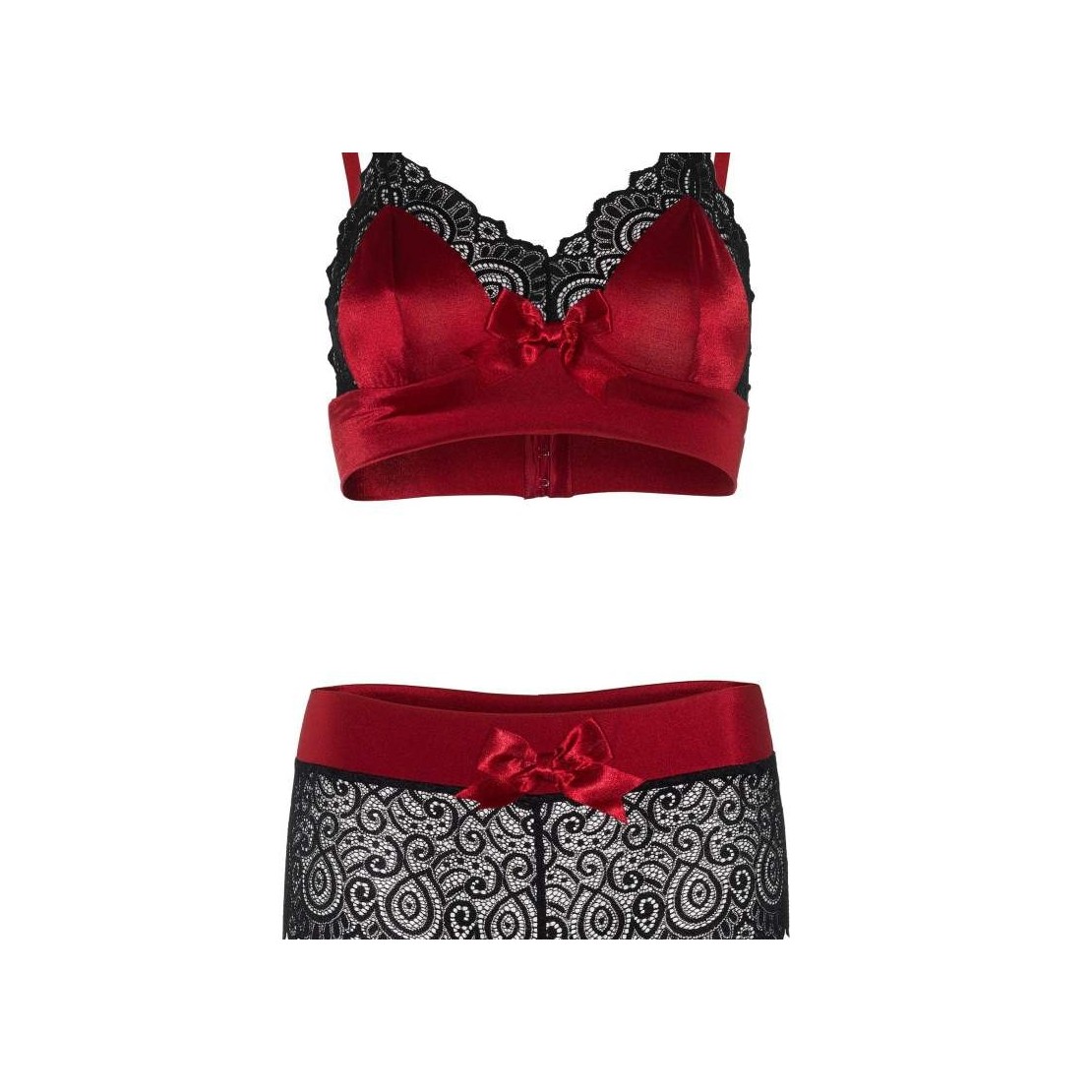 COMPLETO INTIMO SEXY PER DONNA IN MORBIDO PIZZO