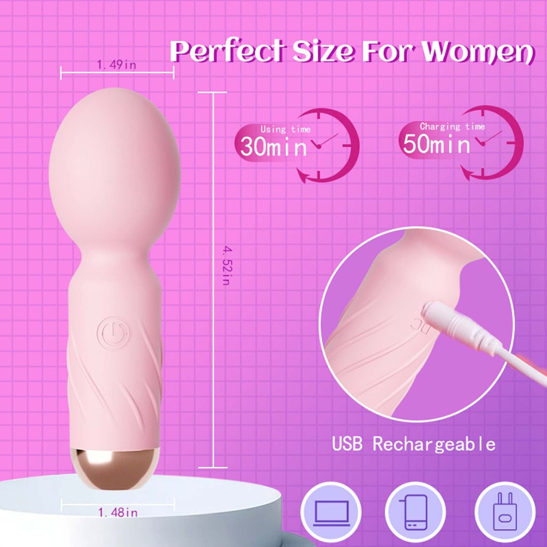 WAND PICCOLO STIMOLATORE CLITORIDEO BUMP ORGASM