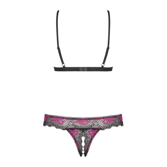 COMPLETO INTIMO APERTO SEXY PER DONNA TULIA CUPLESS SET