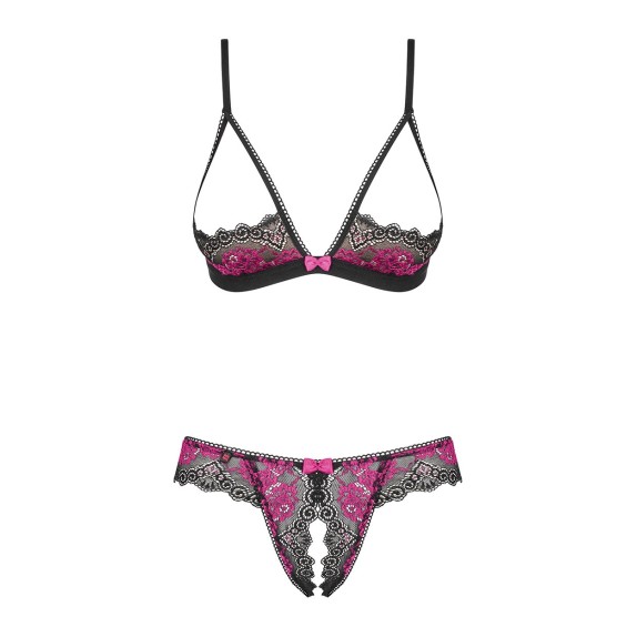 COMPLETO INTIMO APERTO SEXY PER DONNA TULIA CUPLESS SET