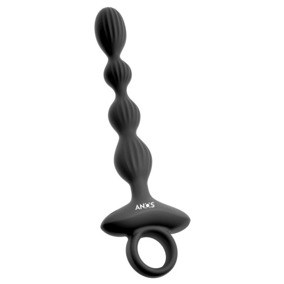 PALLINE ANALI VIBRANTI ULTRA FLESSIBILI CON BASE CON ANELLO ANOS