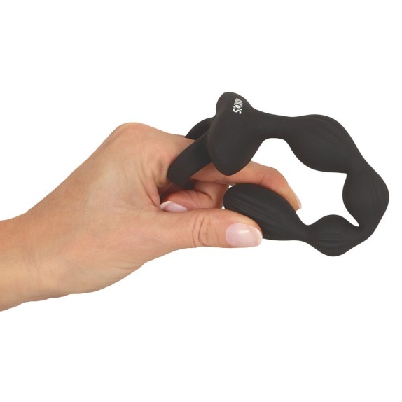 PALLINE ANALI VIBRANTI ULTRA FLESSIBILI CON BASE CON ANELLO ANOS