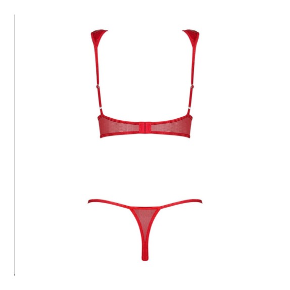 COMPLETO INTIMO SEXY PER DONNA A QUADRETTI BOMBATI HUNTERIA OBSESSIVE