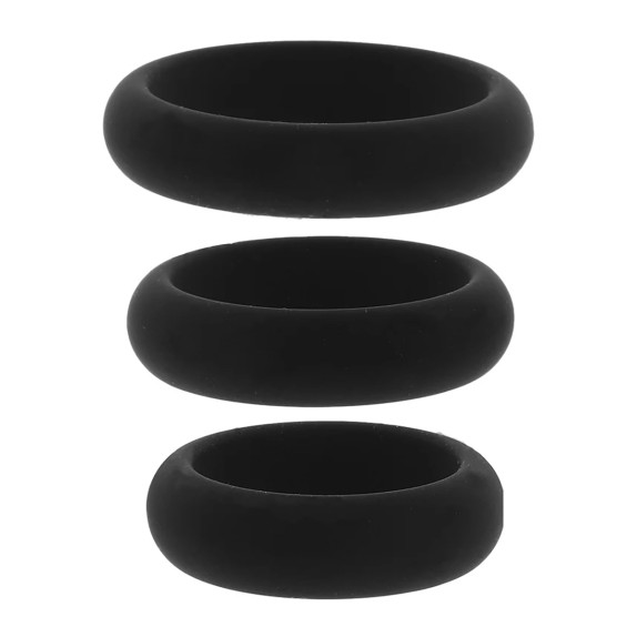 SET 3 ANELLI PER PENE IN SILICONE LIQUIDO PREMIUM PER EREZIONI MIGLIORI