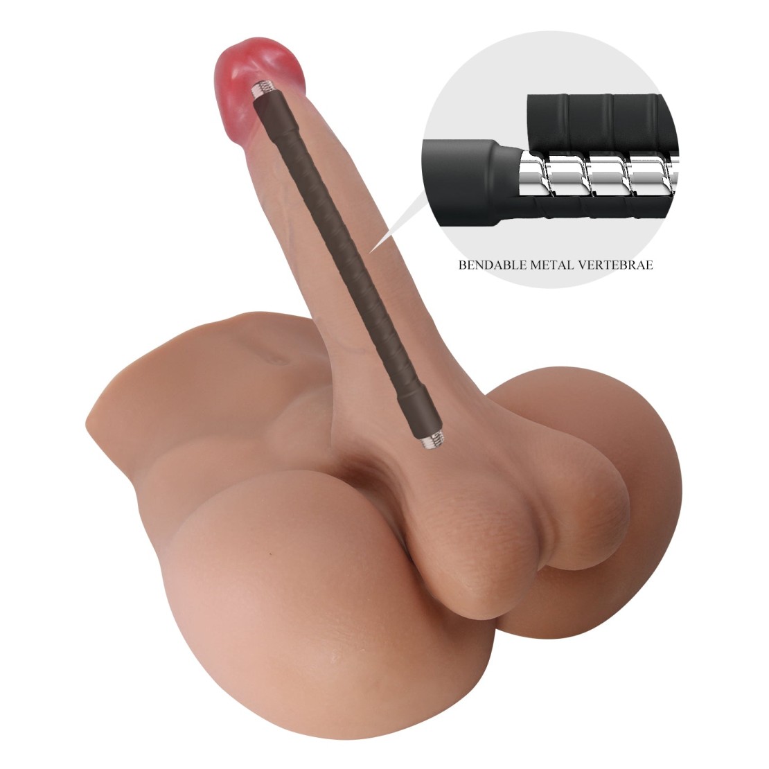 MASTURBATORE REALISTICO MEZZO BUSTO DI UOMO CON...