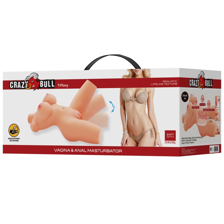 MASTURBATORE REALISTICO BUSTO DI DONNA CON VAGINA E ANO...