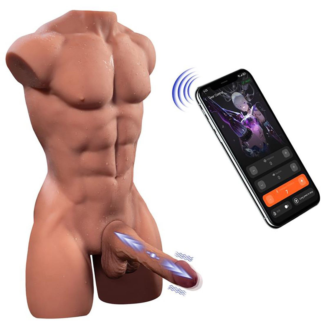 HENRY TORSO MASCHILE CON ANO E DILDO VIBRANTE A...