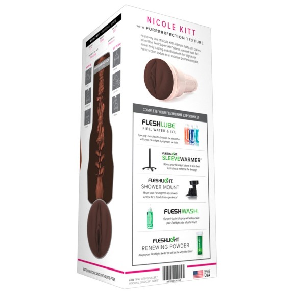 NICOLE KITT MASTURBATORE FLESHLIGHT PER UOMO A VAGINA