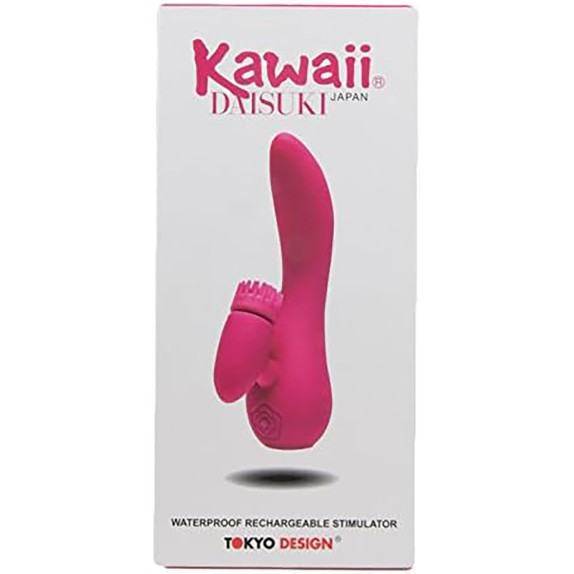 RABBIT VIBRANTE  CON STIMOLATORE CLITORIDEO ROTANTE DAISUKI 1