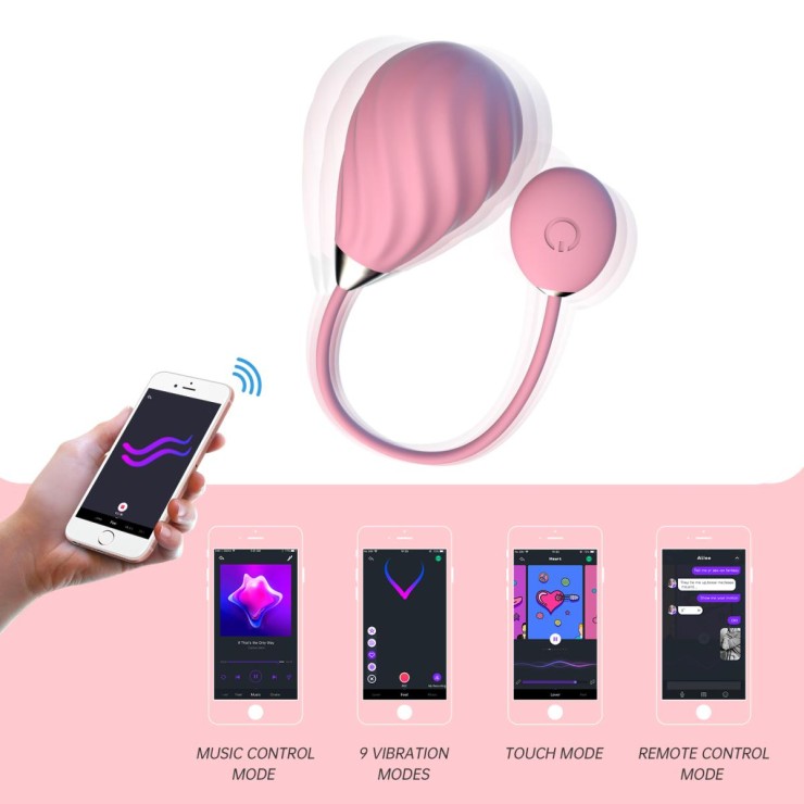 OVETTO VAGINALE VIBRANTE CON APP A DISTANZA PER TELEFONO... 2