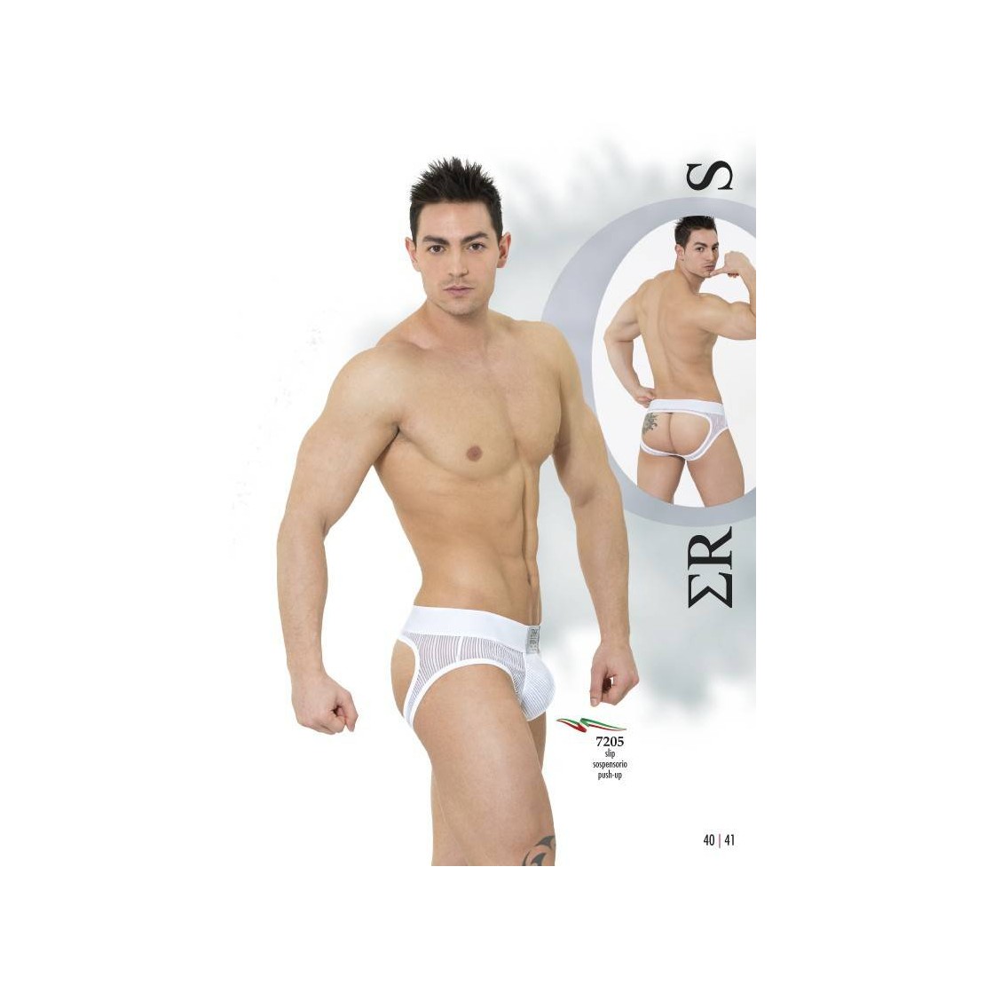 SLIP SOSPENSORIO BIANCO UOMO  EROS VENEZIANI