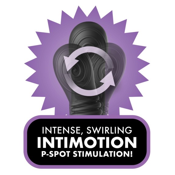 STIMOLATORE PROSTATICO VIBRANTE CON MOVIMENTO E ANELLO ASS-GASM