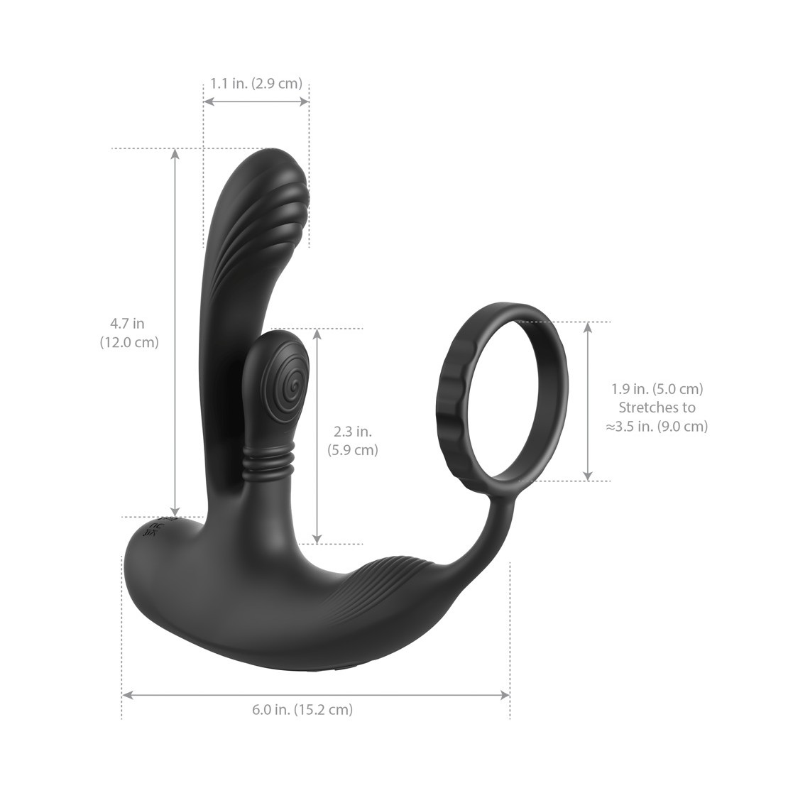 STIMOLATORE PROSTATICO VIBRANTE CON MOVIMENTO E...