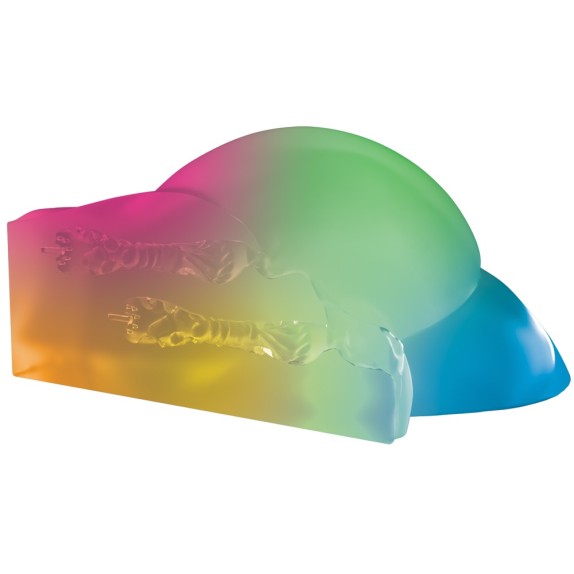 BACINO REALISTICO CON DOPPIO CANALE PENETRABILE CON LUCE LED