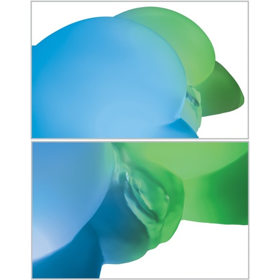 BACINO REALISTICO CON DOPPIO CANALE PENETRABILE CON LUCE LED