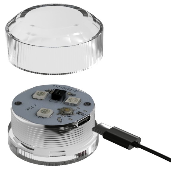BACINO REALISTICO CON DOPPIO CANALE PENETRABILE CON LUCE LED
