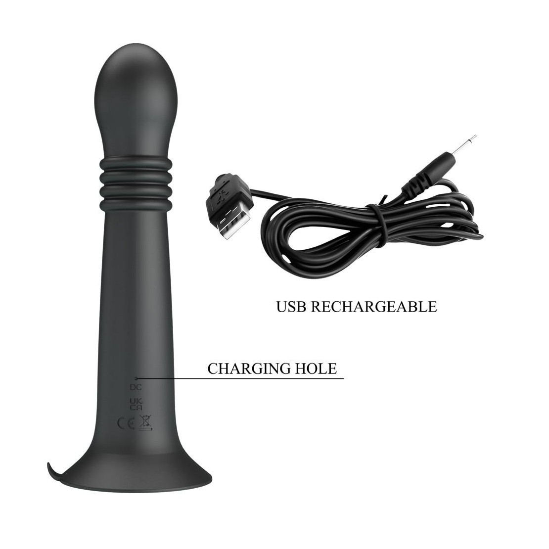 DILDO ANALE CON MOVIMENTO A SPINTA SU E GIU' E...