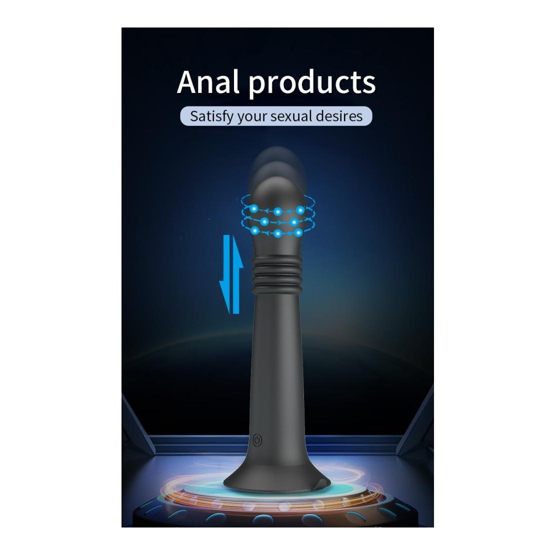 DILDO ANALE CON MOVIMENTO A SPINTA SU E GIU' E...