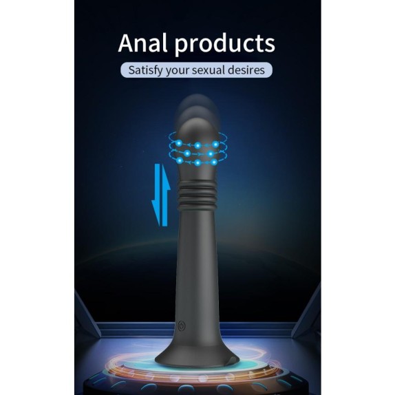DILDO ANALE CON MOVIMENTO A SPINTA SU E GIU' E ROTAZIONE RICARICABILE STELLAN
