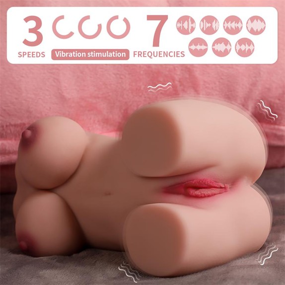 copy of ELROY MINI BUSTO REALISTICO VIBRANTE CON DOPPIO CANALE XISE