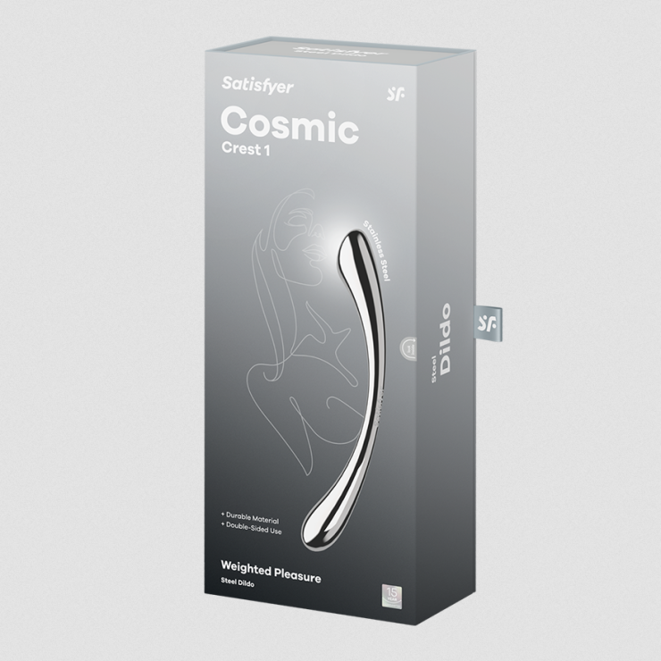 copy of DILDO DOPPIO IN ACCIAIO INOX COSMIC CREST 1...