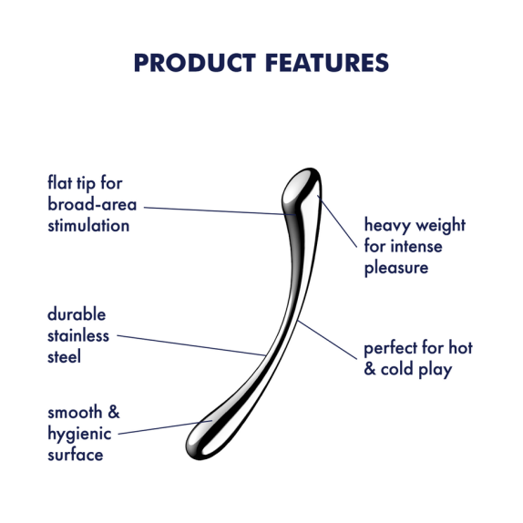 copy of DILDO DOPPIO IN ACCIAIO INOX COSMIC CREST 1 SATISFYER