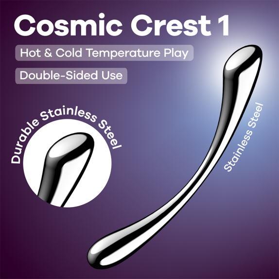 copy of DILDO DOPPIO IN ACCIAIO INOX COSMIC CREST 1 SATISFYER