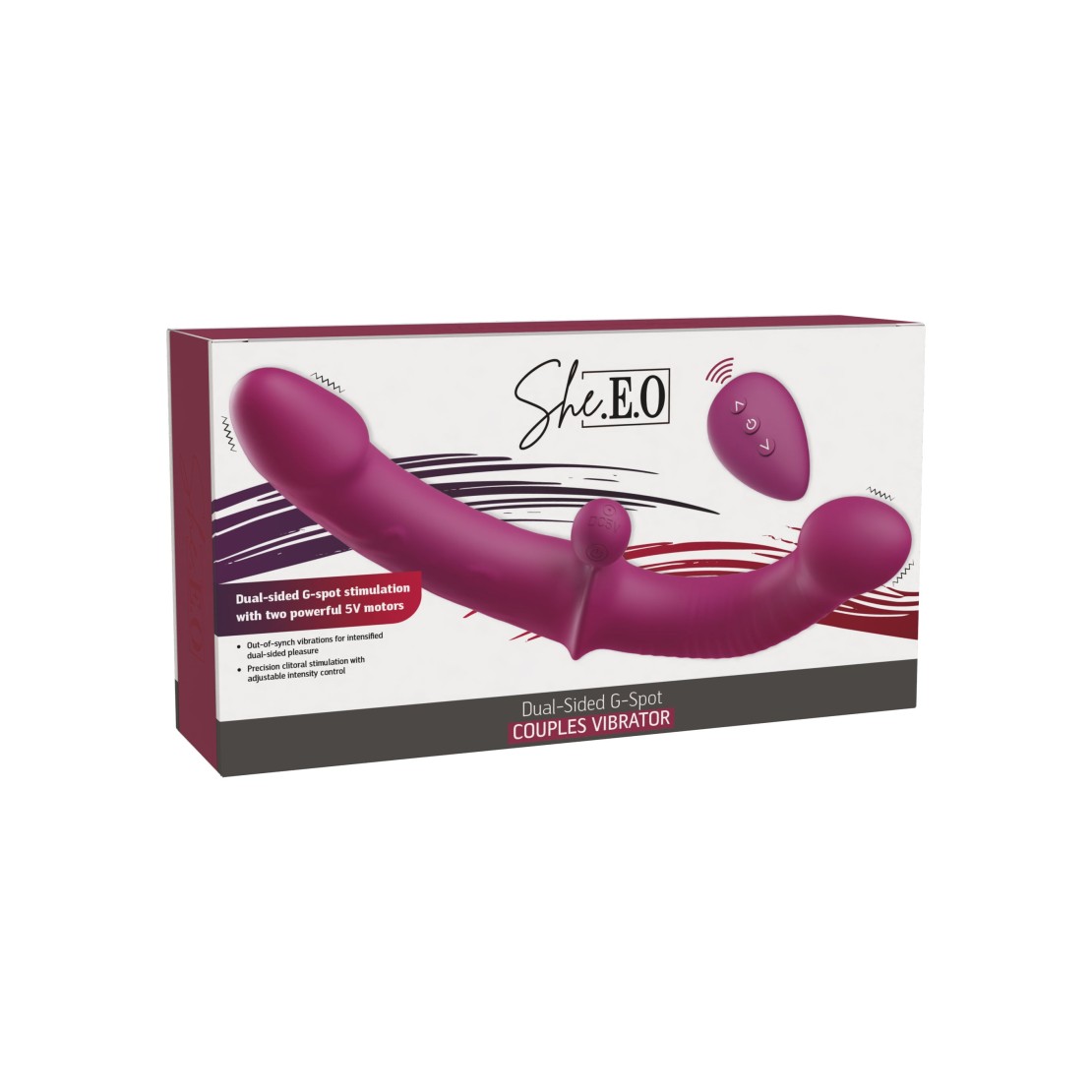 STRAPLESS DOPPIO STRAP-ON VIBRANTE CON TELECOMANDO