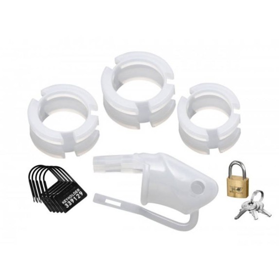 CINTURA DI CASTITA' IN SILICONE BIANCO 
