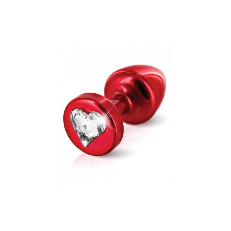 TAPPO ANALE T1 PICCOLO 2.5 CM CON CUORE IN SWAROWSKI 2