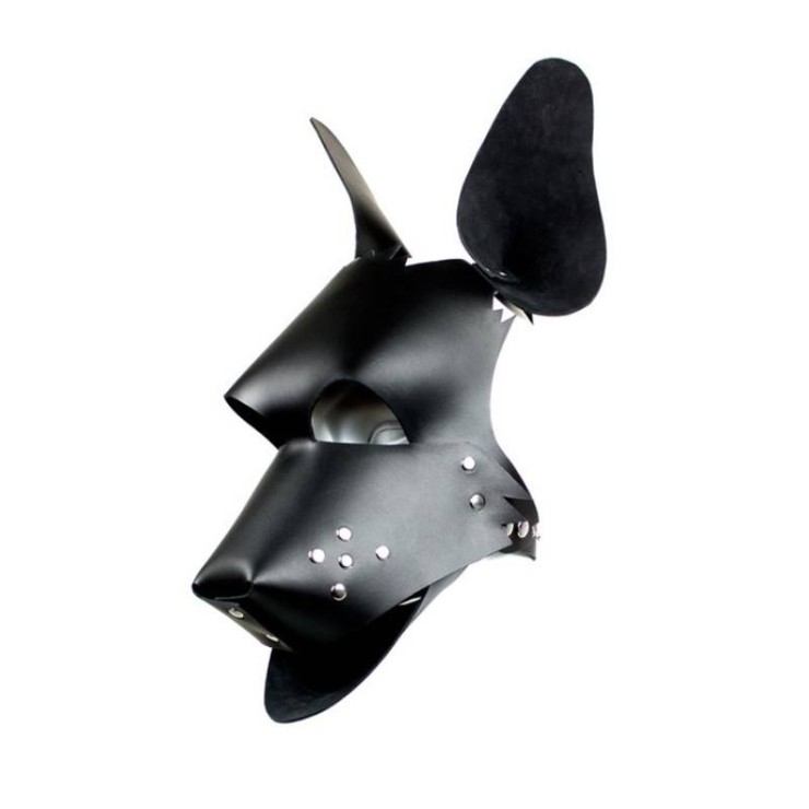 MASCHERA DA CANE IN CUOIO 2