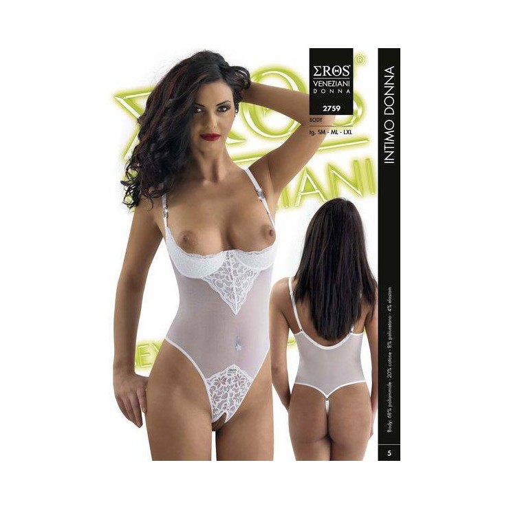BODY SEXY PER DONNA APERTO ALL'INGUINE IN PIZZO EROS...