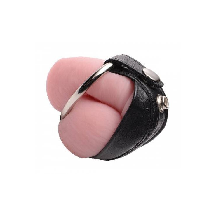 CINTURA DI CASTITA' IN PELLE CON ANELLO JACKET