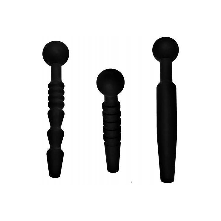 3 DIVARICATORI URETRALI TAPPI PER URETRA DARK RODS
