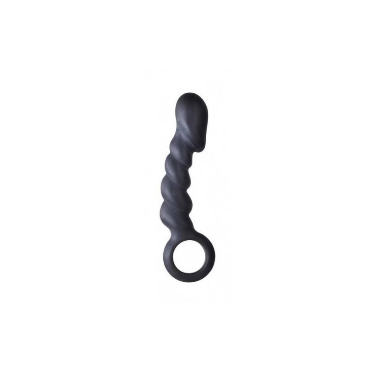 DILDO ANALE ASS CORK IN SILICONE CON ANELLO E TESTA GRANDE 
